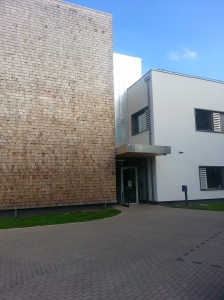 The outside of the building